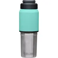 CamelBak Multibev Vacuum RVS - Waterfles met afneembare koffie / theebeker - 650 ml + 500 ml - Groen / Groen (Coastal / Lagoon)