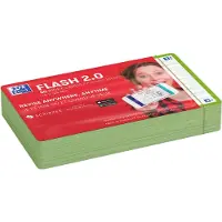 Oxford Flash 2.0 - Flashcards - Gelijnd - A7 - Groene rand - 80 stuks