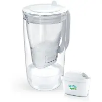 Brita Glass MX Pro Pure - Waterfilterkan - 2.5L - Inclusief 1 MAXTRA PRO Filter - Glas - Grijs