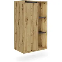 Vicco Viola Midikast – 50 x 86 cm met open vakken Artisanaal/grijs