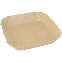 Papstar 100 Bakpapier 20 cm x 20 cm x 4,5 cm bruin voor heteluchtfriteuses