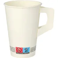 Papstar 80 Drinkbekers met handgreep, karton 0,2 l Ø 7 cm · 9,7 cm wit