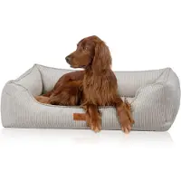 Knuffelwuff orthopedisch hondenbed van ribfluweel met handgeweven uiterlijk Nunavut XXL 120 x 85cm