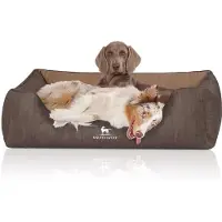 Knuffelwuff Orthopedisch hondenbed Outlander van laser-gewatteerd kunstleer XL 105 x 75cm