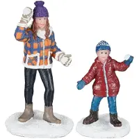 Luville Snowball fight women and child 2 pieces l3,5xw3xh7 cm