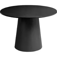 Beliani OYEN - Eettafel - Zwart - 120 cm - MDF