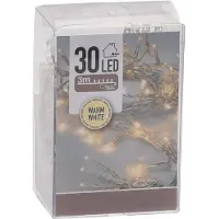 SELF IMPORT AGENCIES Kerstverlichting - op batterij - warm wit - 30 lampjes