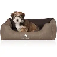 Knuffelwuff Orthopedisch hondenbed Outlander van laser-gewatteerd kunstleer M-L 85 x 63cm