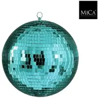 Mica Decorations Spiegelbal/ Discobal groen D25cm