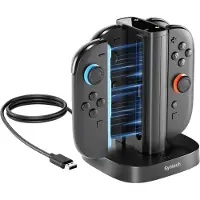 Syntech 4-in-1 Joy-Con oplaadstation met LED voor Nintendo Switch 2