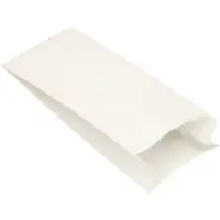 Papstar Vouwzakken , papier & cellulose garen, wit, vulcapaciteit 1 kg, 240 x 110 x 60 mm, 1000 st.