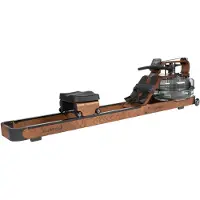 Fluid Rower EU-ROW 3 Walnut - Opklapbaar - Roeimachine met 5 weerstanden - Roeiapparaat voor thuis - Verstelbaar - Water weerstand - Inclusief hartslagfunctie