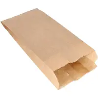 Papstar 1x 1000 Papieren zakken aaneengeregen Papier (kraft) 24 cm x 10 cm x 5 cm bruin inhoud 075 kg