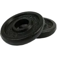 Tunturi Halterschijven - Halter gewichten - 2 x 0,50 kg - Ø 30 mm - Gietijzer - Incl. gratis fitness app