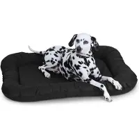 Knuffelwuff waterbestendig hondenbed voor binnen en buiten Lucky Oversized XXXL 140 x 105cm zwart