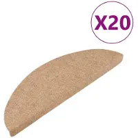vidaXL Trapmatten zelfklevend 20 st 56x17x3 cm beige