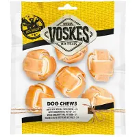 Voskes 10x Bal White Met Kip 6 Stuks