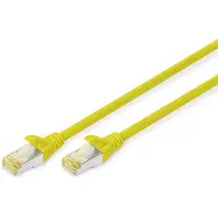 Digitus DK-1644-A-070/Y RJ45 Netwerkkabel, patchkabel CAT 6A S/FTP 7.00 m Geel Halogeenvrij, Verdraaide paren, Snagless, Vlambestendig 1 stuk(s)