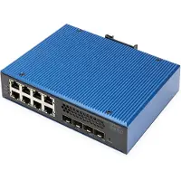 Digitus DN-651161 netwerk-switch Managed L2/L3 Gigabit Ethernet (10/100/1000) Power over Ethernet (PoE) Zwart, Blauw