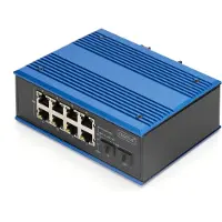 Digitus DN-651151 netwerk-switch Unmanaged Gigabit Ethernet (10/100/1000) Power over Ethernet (PoE) Zwart, Blauw