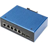Digitus DN-651154 netwerk-switch Managed L2 Gigabit Ethernet (10/100/1000) Zwart, Blauw