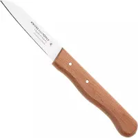 Knivesandtools Traditional Paring Knife, koolstofstaal, beukenhout, schilmes
