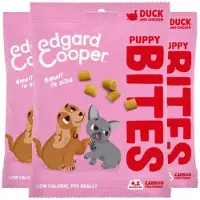 Edgard & Cooper 3x Puppy Bite S Eend & Kip 50 Gr