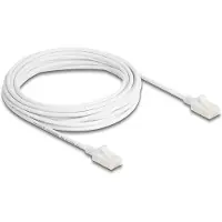 DeLOCK 80362 RJ45 Netwerkkabel, patchkabel CAT 6A U/UTP 5.00 m Wit Slimline 1 stuk(s)