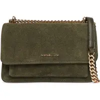 Michael Kors Claire Large Schoudertas donkergroen
