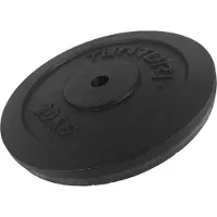 Tunturi Halterschijf - Halter gewicht - 1 x 20 kg - Ø 30 mm - Gietijzer - Incl. gratis fitness app