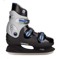Nijdam Kinderschaatsen - IJshockey Schaatsen - Hardboot - Zwart - Maat 37