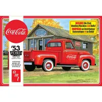 AMT Modelbouwpakket Auto - 1144 1953 Ford F-100 Pickup Truck - Coca-Cola - Amerikaanse Auto Plastic - 1:25 - Modelbouw