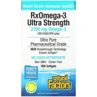 Natural Factors – RxOmega-3 Maximum Triple Strength 900 mg, 150 Softgels