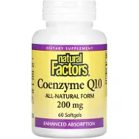 Natural Factors - Co-enzym Q10 100% Natuurlijk (60 Softgels)