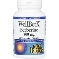 Natural Factors WellBetX Berberine 500 mg – 60 Capsules