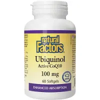 Natural Factors - Ubiquinol Actieve CoQ10 100 mg (60 Softgels)