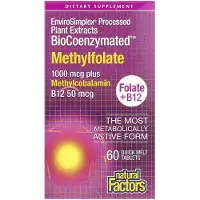 Natural Factors - BioGeactiveerd Methylfolaat (60 tabletten)