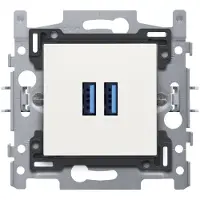 Niko Stopcontact 2x USB smart wit