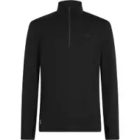 Icebreaker - Thermokleding - M Merino 300 Original LS Half Zip Black voor Unisex van Wol - Maat L - Zwart