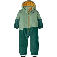 Patagonia - Kinder skipakken - Baby Snow Pile One-Piece Ellwood Green voor Unisex - Kindermaat 18 maanden - Groen