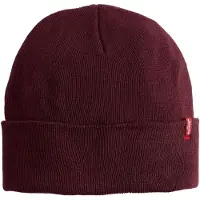 Levi's Beanie met labeldetail, model 'SLOUCHY RED TAB'