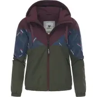 Ragwear Functionele jas 'Rochele Youmodo' donkerblauw / groen / wijnrood / wit