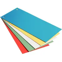 Leitz Scheidingsblad - 25 St/Pak - Karton - 240 x 105 mm - Oranje Wit Blauw Groen Geel
