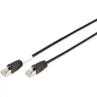 Assmann DK-1644-100/BL-OD RJ45 Netwerkkabel, patchkabel CAT 6 S/FTP 10.00 m Zwart UV-bestendig, Verdraaide paren 1 stuk