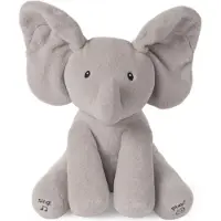 Gund Baby - Geanimeerde Flappy De Olifant - Knuffel - Grijs - 30,5 cm - Nederlands Gesproken