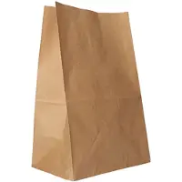 Papstar 250 Blokbodemzakken, kraftpapier 29,5 cm x 19 cm x 12 cm bruin