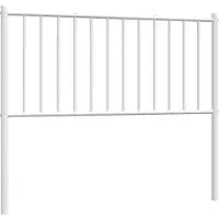 vidaXL Vervangend hoofdbord metaal wit 100 cm