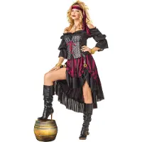 Vegaoo - Deluxe piraten outfit voor vrouwen