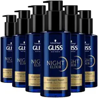 Gliss-Kur 6x Night Elixer Overnight Repair 100 Ml