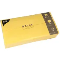 Papstar 150 Servetten DAILY Collection 1/8 vouw 32 cm x 32 cm geel